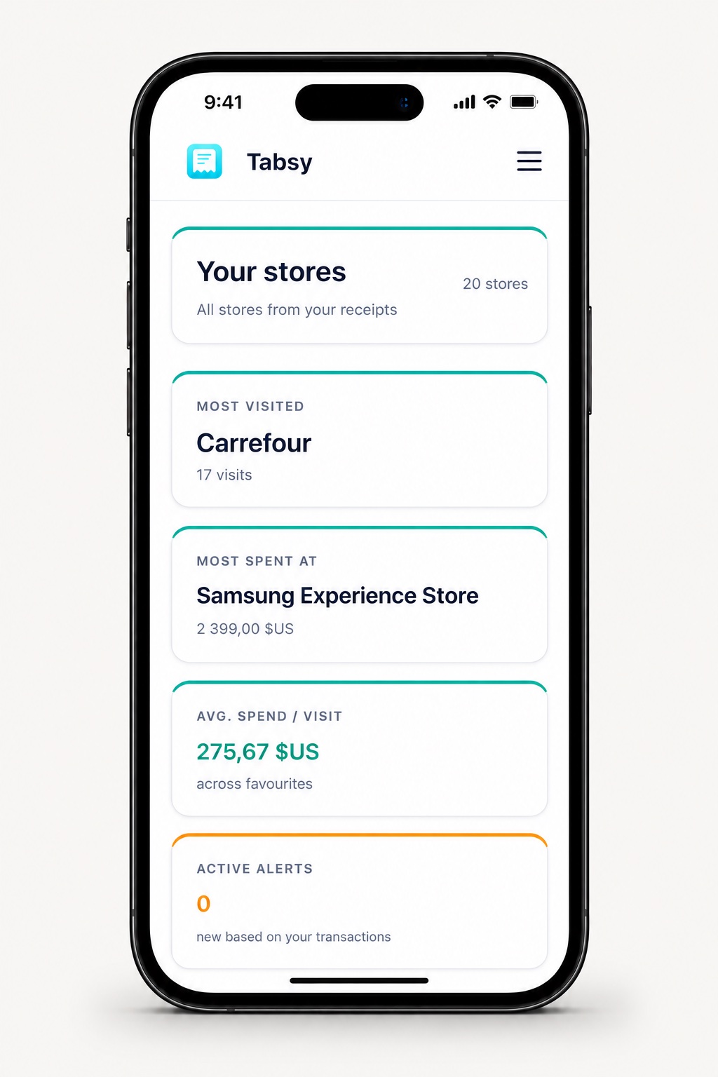 Novri stores screen